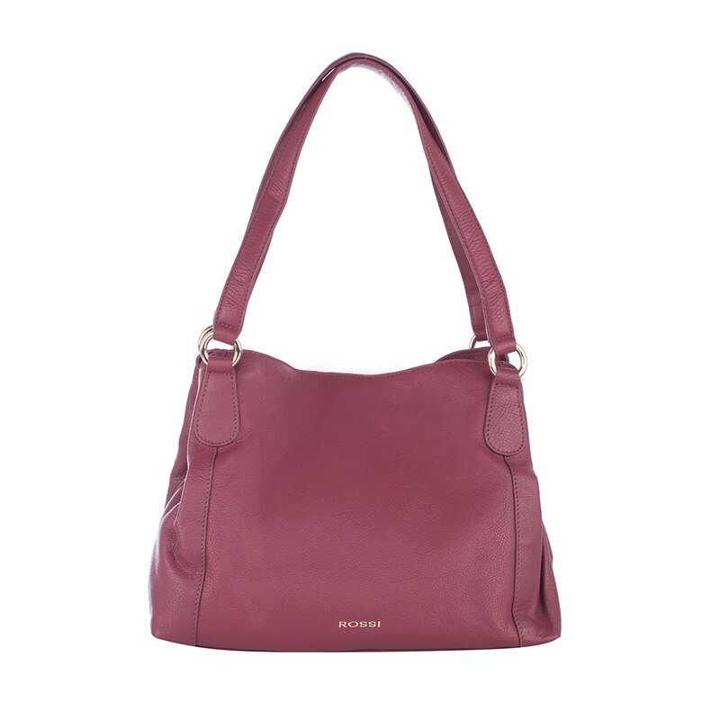 Geanta ROSSI RSL66126 ,Piele naturala, vin rosu