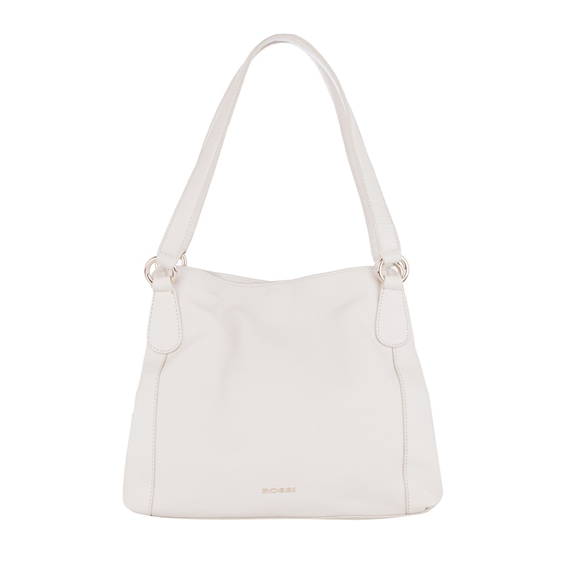 Geanta ROSSI RSL66157 ,Piele naturala, alb