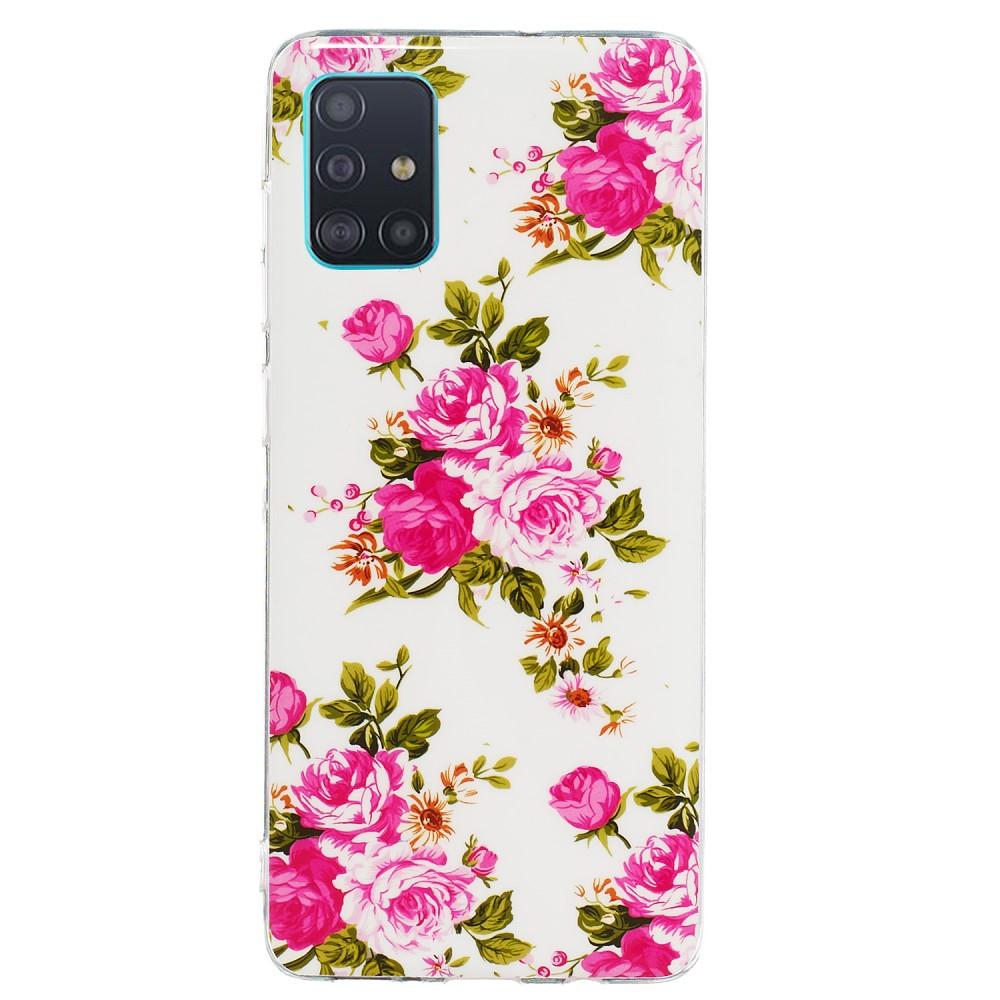 Husa Samsung Galaxy A51 Fosforescent model Roses, Silicon, TPU Multicolor