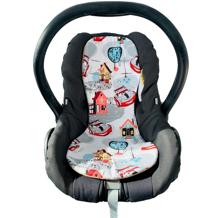 Covoras pentru carucior Kapinkata, Model Nova, Masini, 65x29.