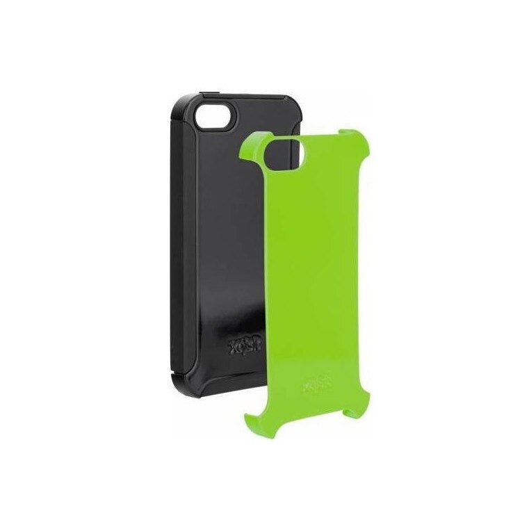 Husa Xqisit Rugged Case pentru iPhone 5S Black/Green