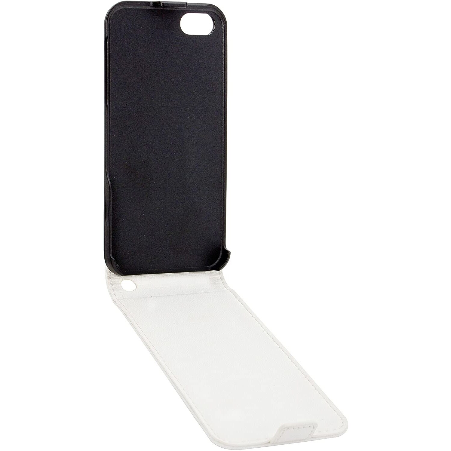 Husa Xqisit Flipcover pentru iPhone 5S White