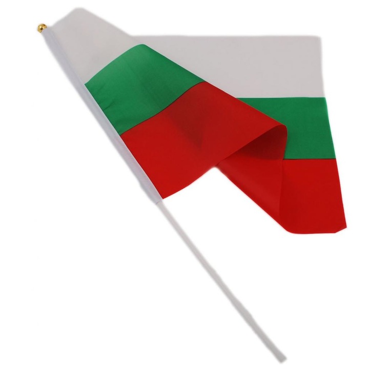 Знаме на България 20*30 cm, к-кт 12 броя, бяло, зелено, червено