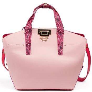 Geanta din piele ecologica Elizabeth George, Danaya Series, 33x13x29 cm, Roz Geanta din piele ecologica Elizabeth George, Danaya Series, 33x13x29 cm, Roz