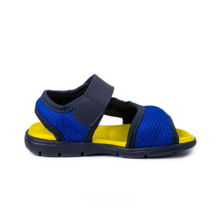 Детски Сандали за момче BiBi Shoes Basic Mini Naval/Yellow, Тъмносин, 31 EU