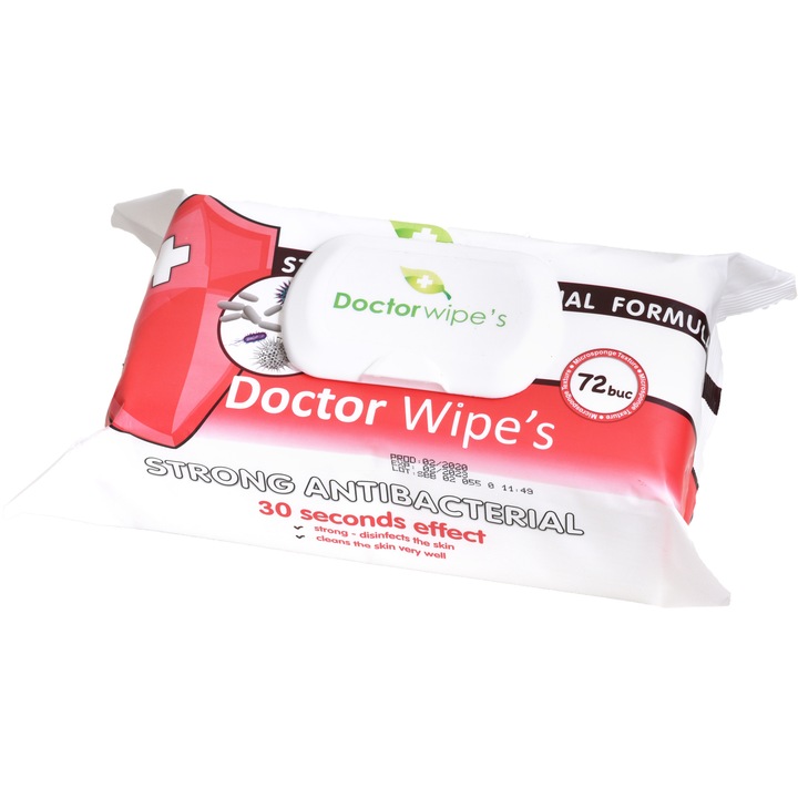 Servetele umede antibacteriene 72 buc/set Doctor Wipes