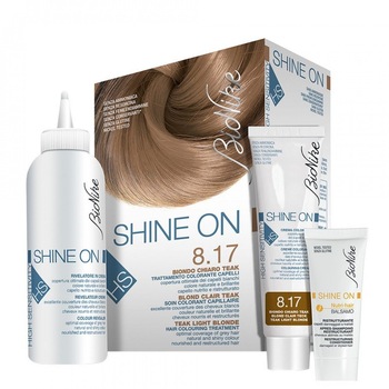 Vopsea tratament fara Fenilendiamine, fara Amoniac, fara Rezorcinol, fara Conservanti, fara Gluten, nr 8.17 BIONIKE SHINE ON HS Vopsea tratament fara Fenilendiamine, fara Amoniac, fara Rezorcinol, fara Conservanti, fara Gluten, nr 8.17 BIONIKE SHINE ON HS