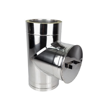 Racord usa de vizitare, KAMININOX EKO, Dublu Perete Izolat - Ø200mm Racord usa de vizitare, KAMININOX EKO, Dublu Perete Izolat - Ø200mm