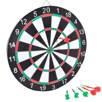 Joc Darts Zola cu 2 fete Fata-Verso cu 6 sageti incluse, 30 cm Joc Darts Zola cu 2 fete Fata-Verso cu 6 sageti incluse, 30 cm
