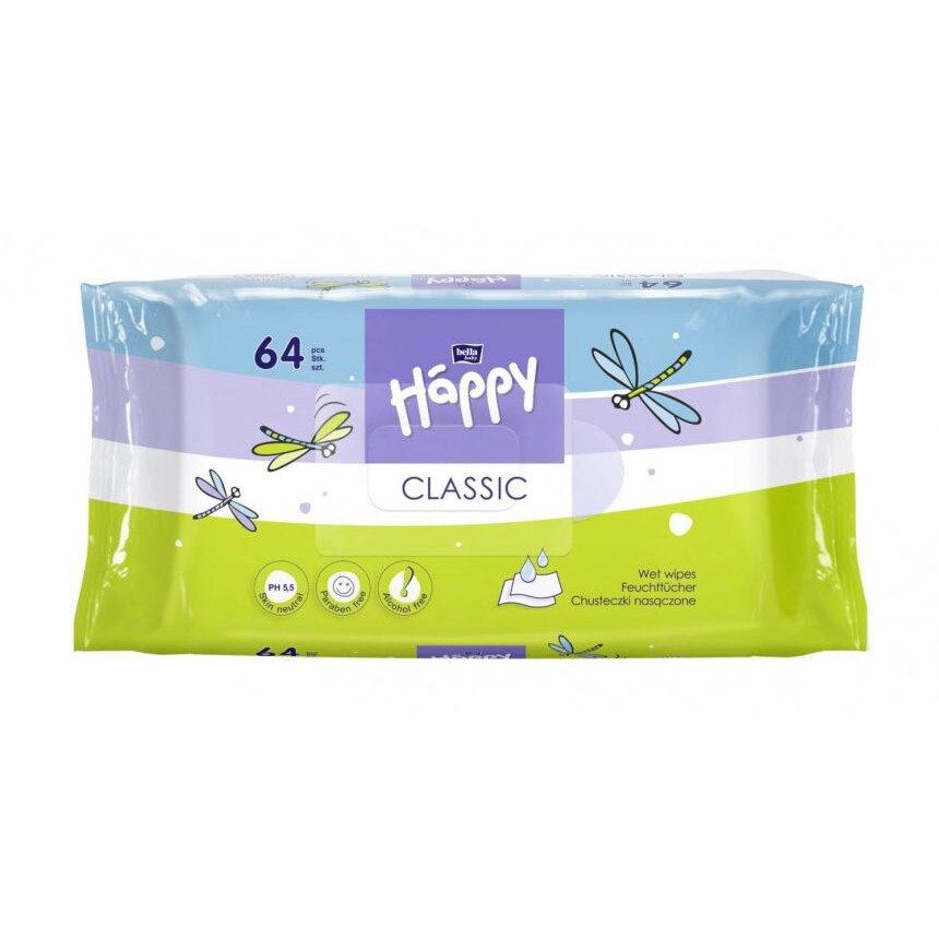 Servetele umede copii Bella Happy Classic cu vitamina E 64buc