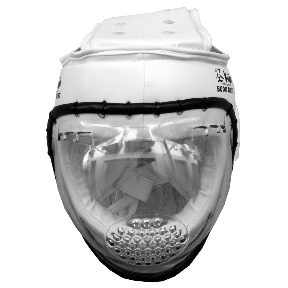 Casca Kudo Budo Best, Alba, S/M , Piele Artificiala