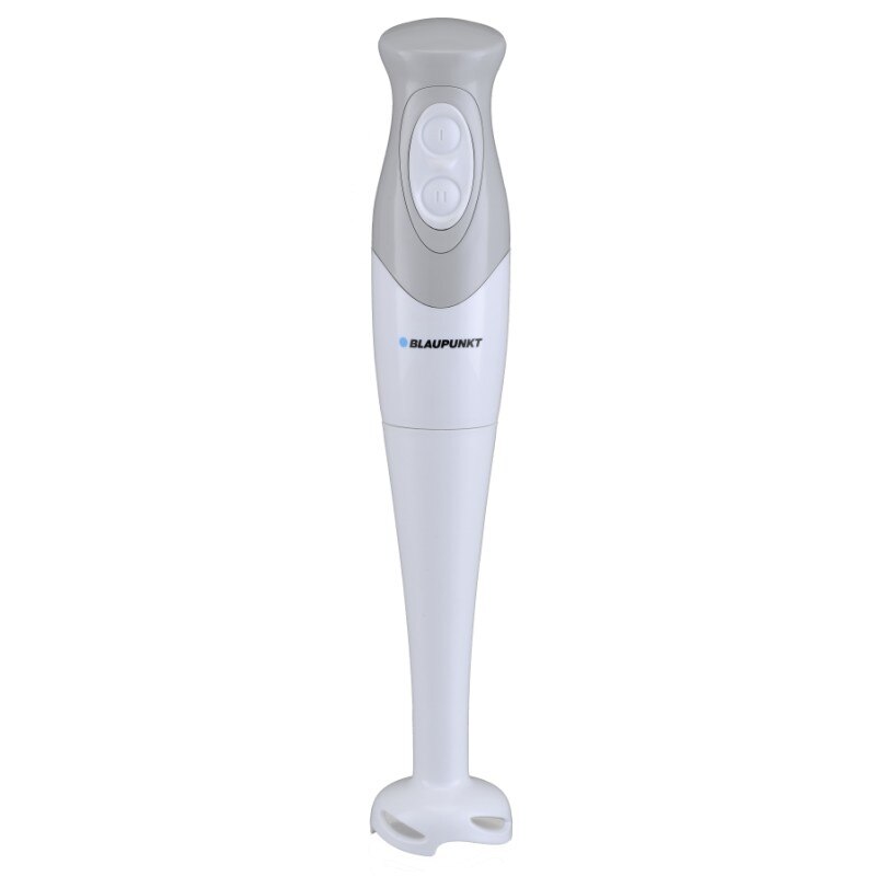 Mixer vertical de mana Blaupunkt cu Motor AC puternic de 300 W, 2 trepte de viteza, Maner detasabil,Lame din otel inoxidabil,Alimentare 220-240V,Alb