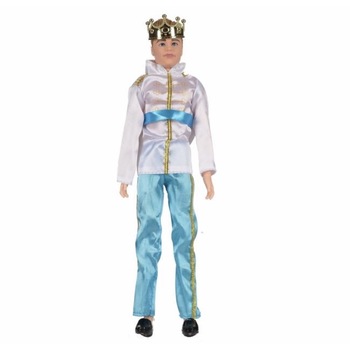 Papusa Brad manechin imbracat in print cu coroana, ATS, 30 cm, pentru copii Papusa Brad manechin imbracat in print cu coroana, ATS, 30 cm, pentru copii