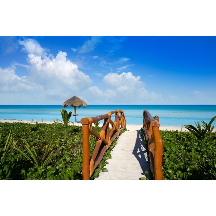 Fototapet de perete autoadeziv si lavabil Plaja55, 400 x 250 cm