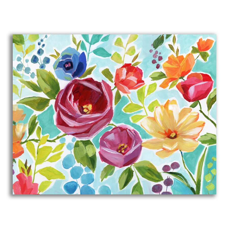 Tablou Canvas - Flori colorate, Floare, Primavara, 24 x 30 cm