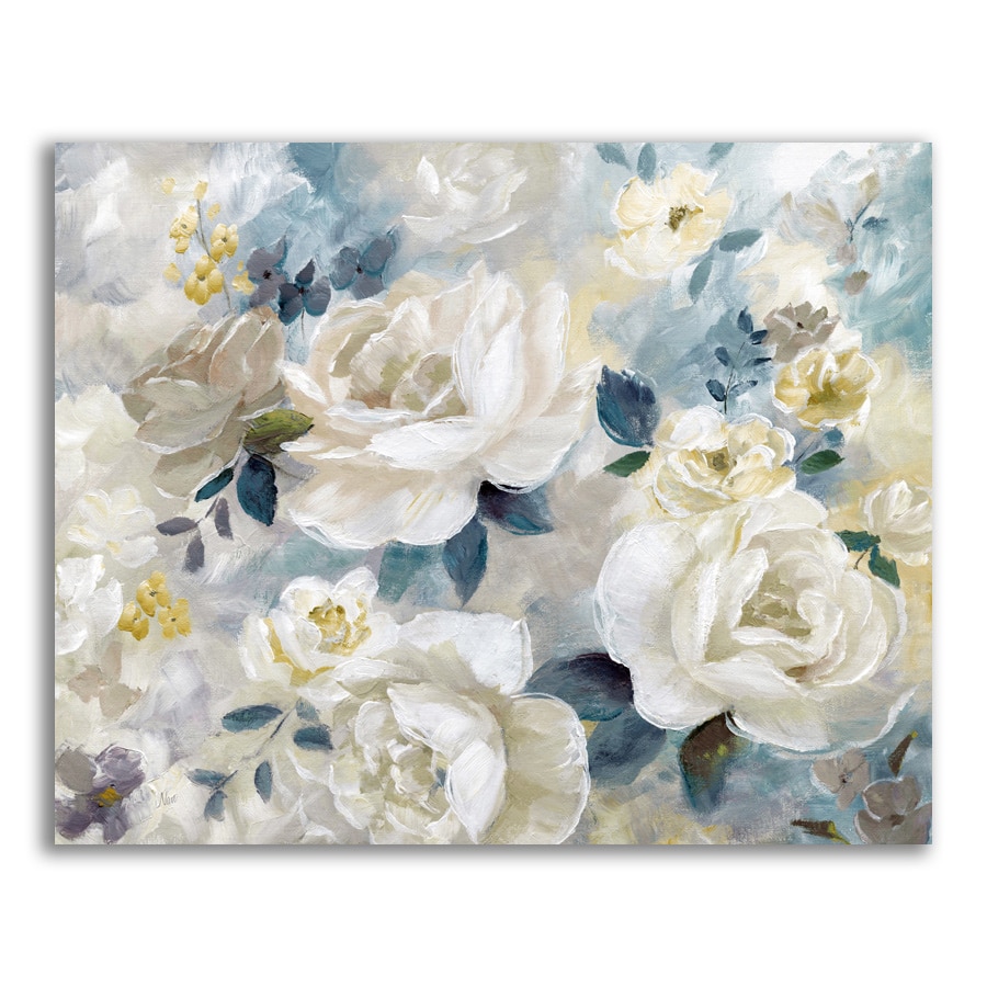 Tablou Canvas - Flori albe, Floare, Bujori, Primavara, 24 x 30 cm