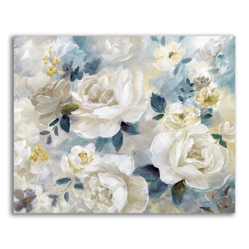 Tablou Canvas - Flori albe, Floare, Bujori, Primavara, 80 x 100 cm Tablou Canvas - Flori albe, Floare, Bujori, Primavara, 80 x 100 cm