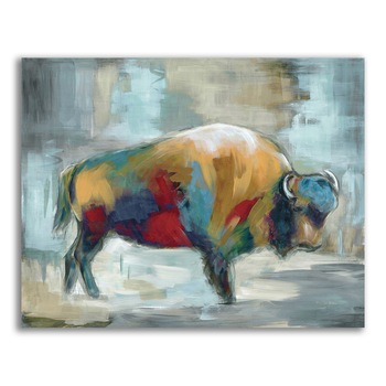 Tablou Canvas - Animal, Bivol, Color, 24 x 30 cm Tablou Canvas - Animal, Bivol, Color, 24 x 30 cm