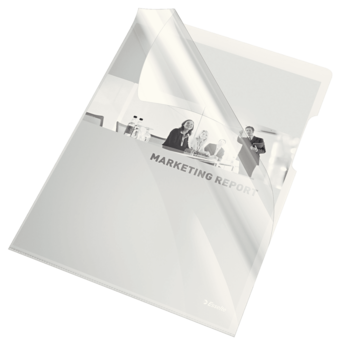 Mapa plastic Esselte, Cristal, A4, 150 microni, 25 bucati/set, transparent Mapa plastic Esselte, Cristal, A4, 150 microni, 25 bucati/set, transparent