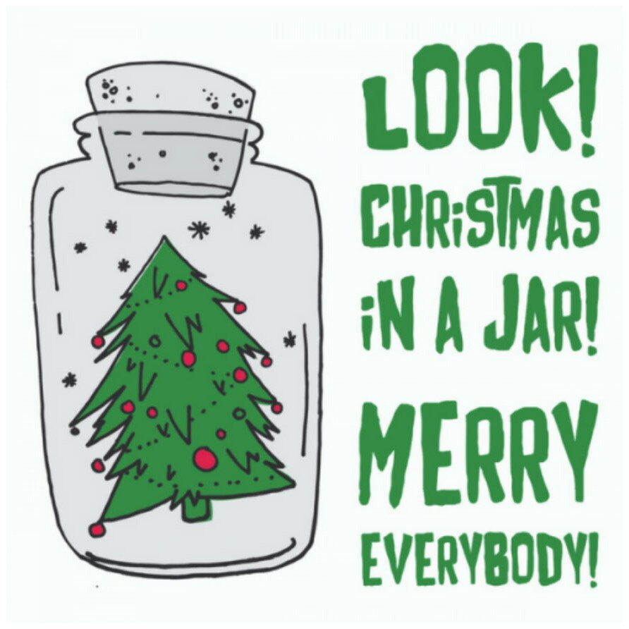 Felicitare Craciun - Christmas in a Jar