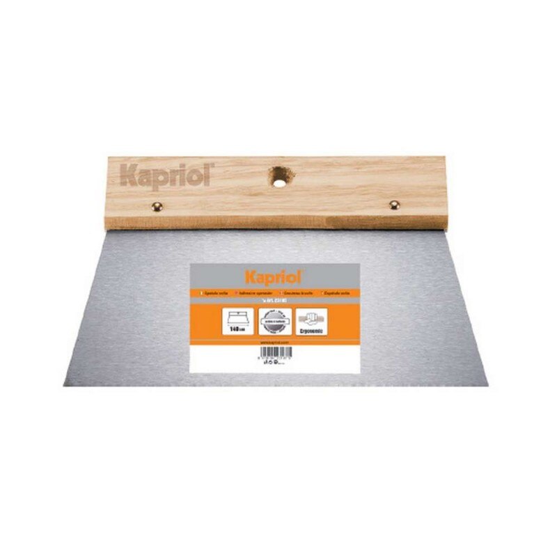 Spaclu neted cu maner din lemn Kapriol 140 mm