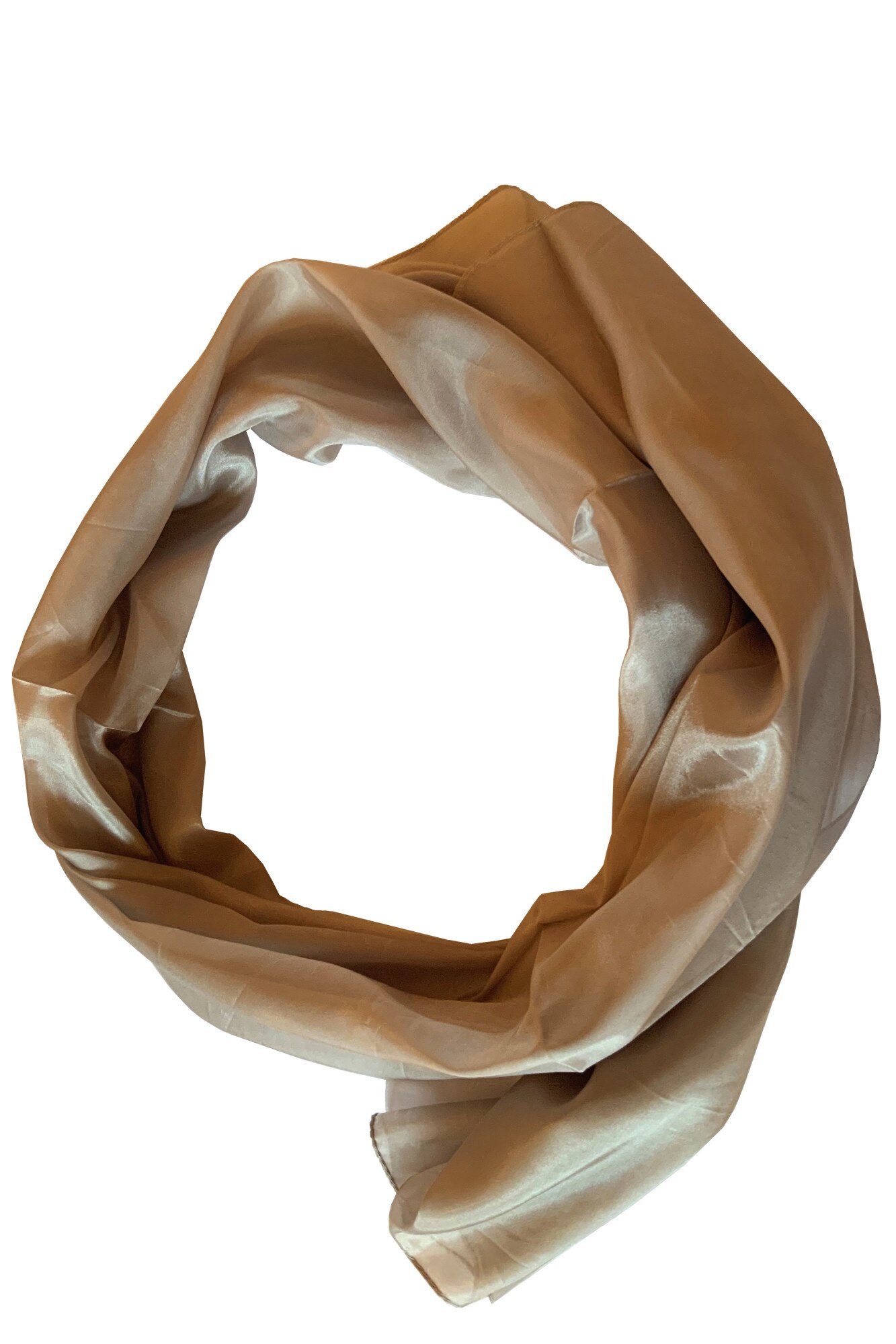 Esarfa matase Lakshmi shop, bronz, 160 x 60 cm