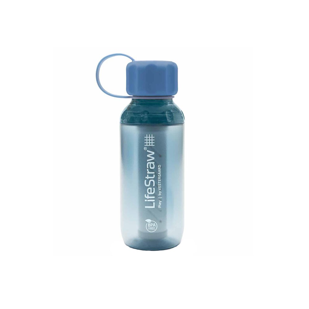Sticla apa pentru copii cu filtru, LifeStraw Play, 0.3l, Sky light blue