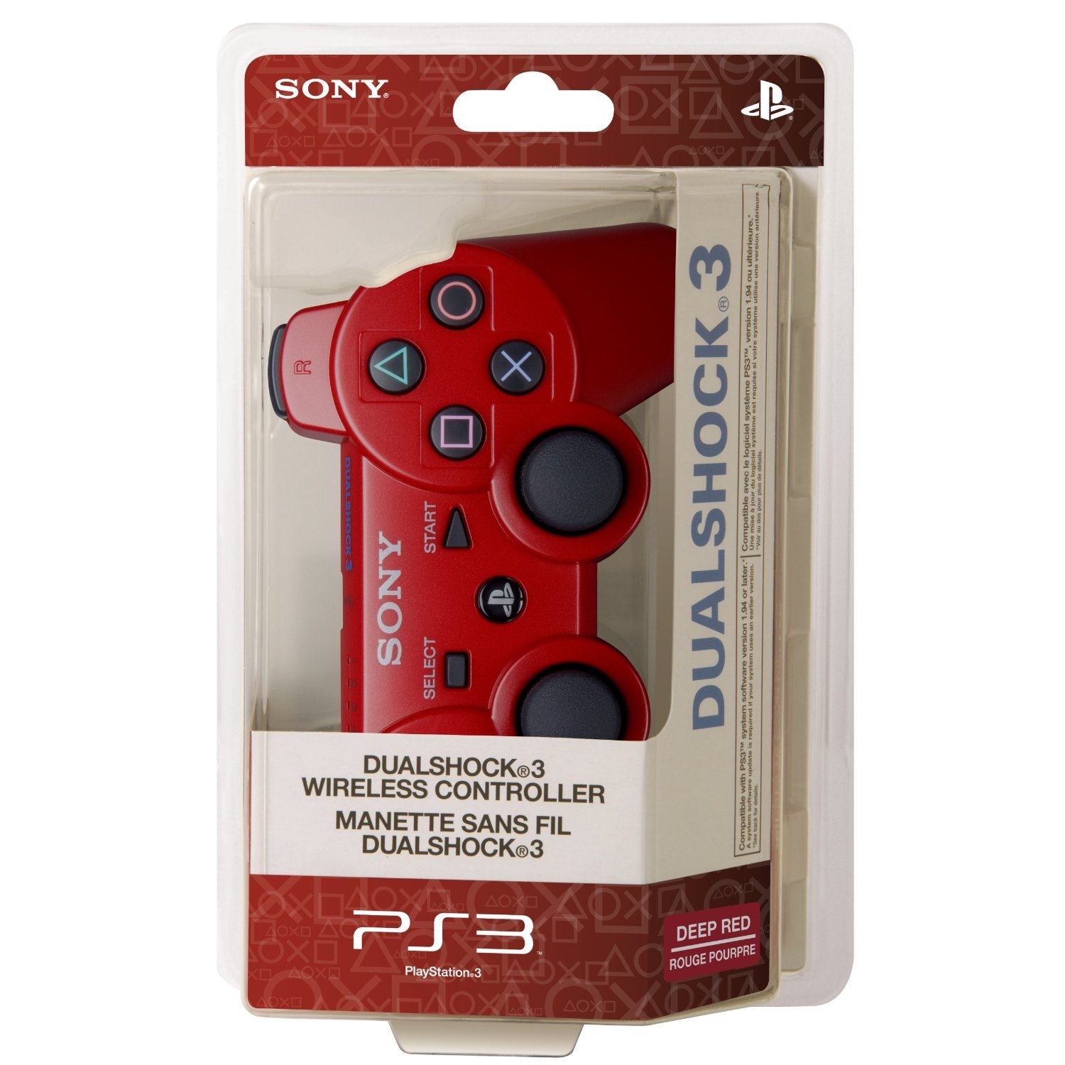 Controller Sony Wireless Dualshock 3 pentru PS3, Rosu - eMAG.ro