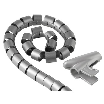 Canal pentru cablu Hama Bundle Tube, 1.5 m, 30 mm, silver Canal pentru cablu Hama Bundle Tube, 1.5 m, 30 mm, silver