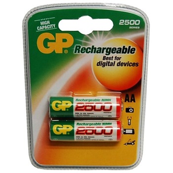 Acumulatori GP Batteries GP250AAHC-BL2, Ni-MH R6 2500mAh Acumulatori GP Batteries GP250AAHC-BL2, Ni-MH R6 2500mAh