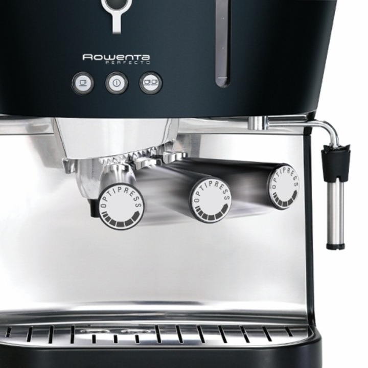Espressor Rowenta Perfecto Expresso ES440030, 0.8 l, 15 bari, gri inchis