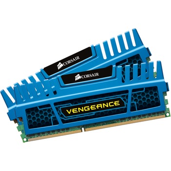 Kit Dual Channel Corsair 8GB (2 x 4GB), DDR3, 1600MHz, Radiator Albastru Kit Dual Channel Corsair 8GB (2 x 4GB), DDR3, 1600MHz, Radiator Albastru