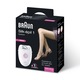 Epilator Braun Silk-épil 1 1-370, 20 pensete, 1 viteza, accesoriu pentru axila, Alb/Lila