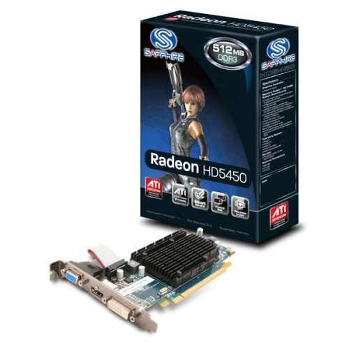 Placa video Sapphire ATI Radeon HD 5450, 512MB, GDDR3, HDMI, DVI