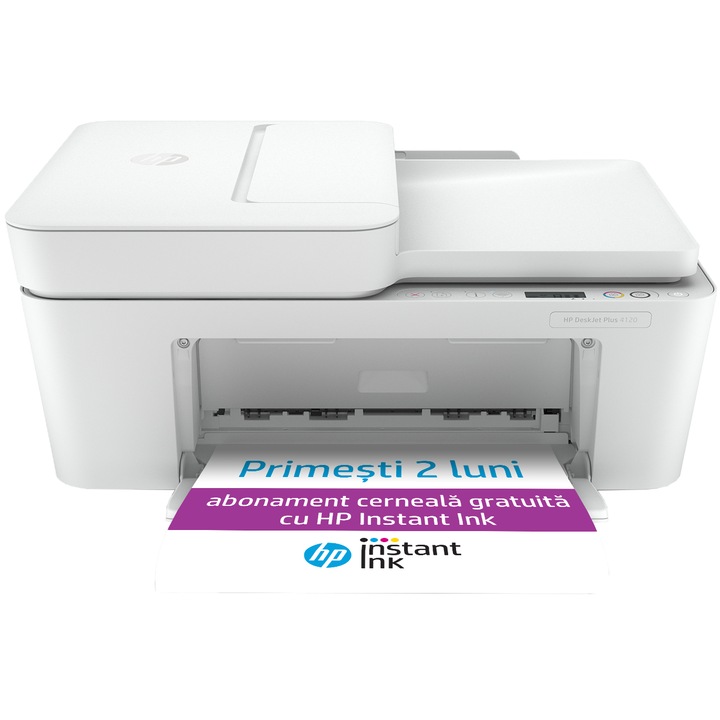 Multifunctional inkjet color HP Deskjet Plus 4120 All-in-One, eligibil HP Instant Ink, A4, Gri