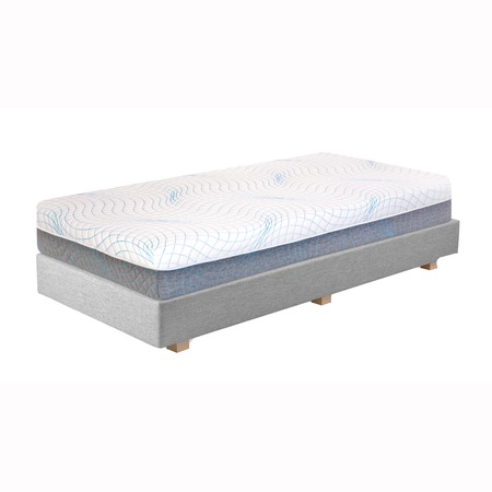 Saltea ortopedica, TED, Sleep Genesis Flex Fusion, 160x200x26cm, spuma poliuretanica, hipoalergenica, reversibila, 7 zone de comfort, efect zero gravity, husa detasabila cu fermoar, fermitate medie