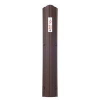 set 10 bucati sipca metalica gard maro mat ral 8017 italian dfence model omega 2000 x 100 mm imagen 22_0_
0