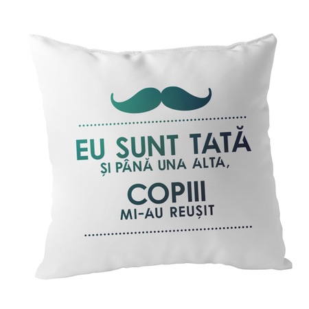 Perna Decorative Garibald Eu Sunt Tata Si Pana Una Alta 40x40 Cm Emag Ro