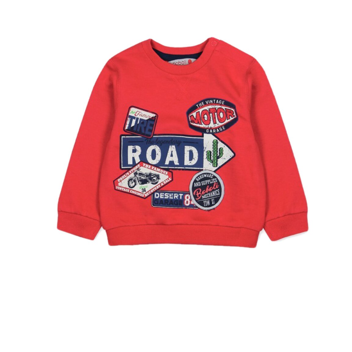 Bluza baieti motor, Boboli, rosu