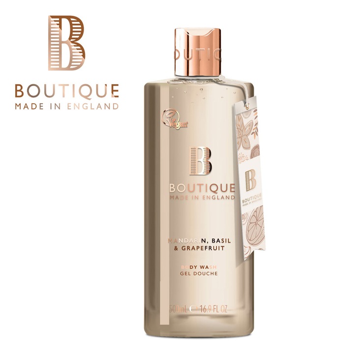 Tusfürdő Grace Cole Boutique mandarin, bazsalikom és grapefruit, vegán, 500 ml