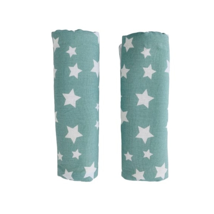 Protectoare centura, Kapinkata, Stele menta, 24x20 cm