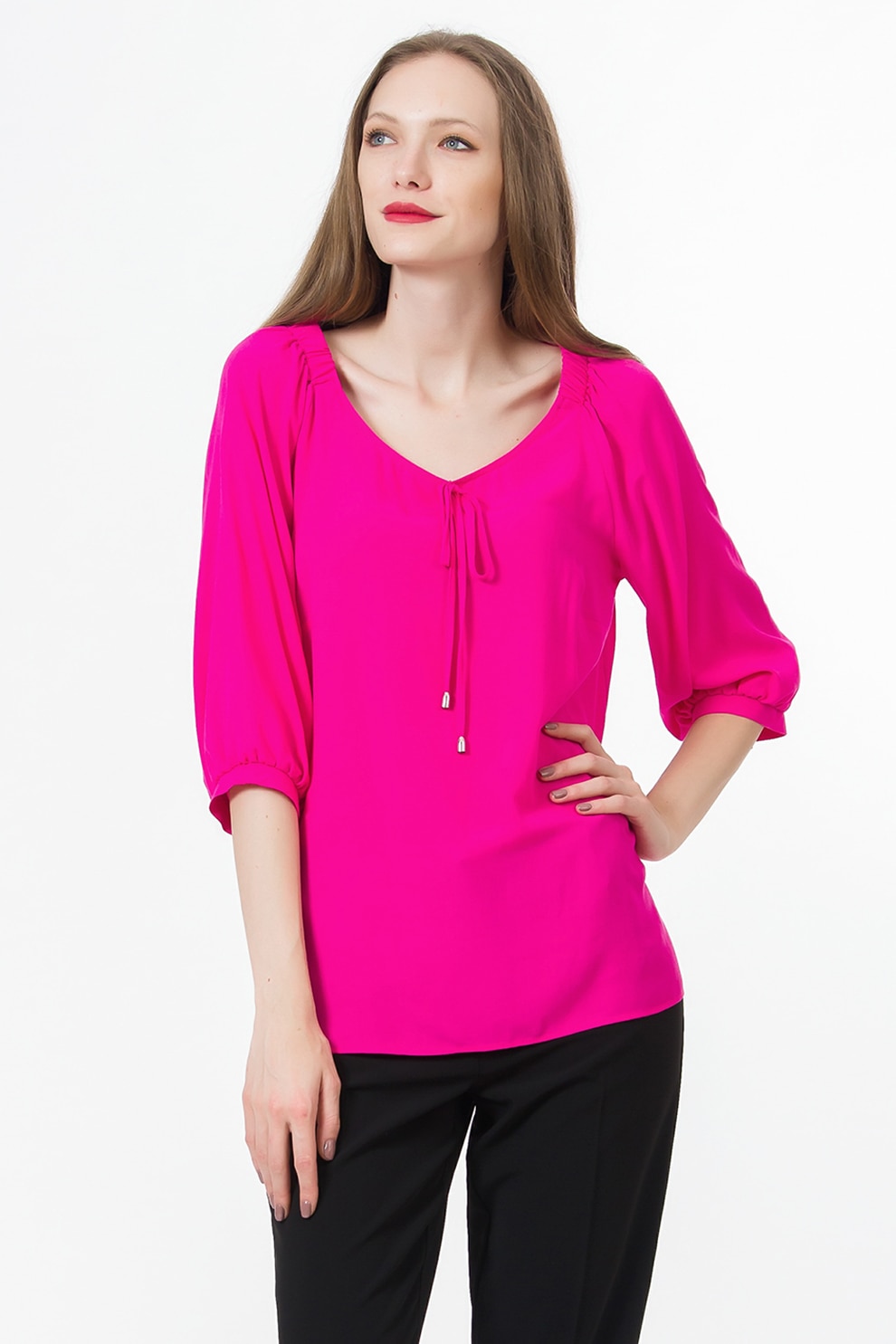 Sense, Bluza cu maneci trei sferturi, Fucsia