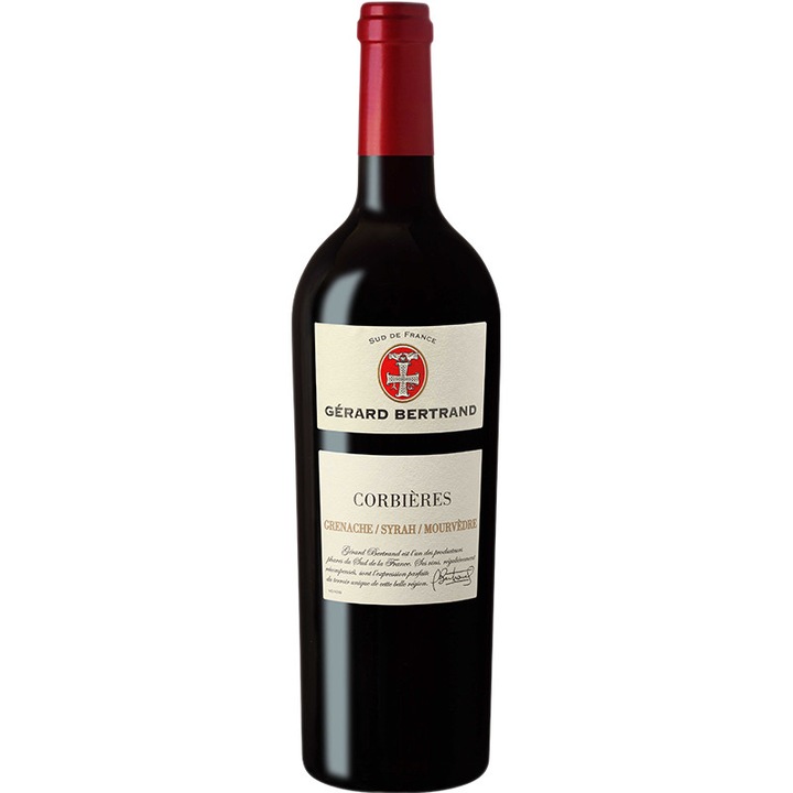 Червено вино Gerard Bertrand Terroir Corbieres, Купаж - Гренаш/Мурведър/Сира, Франция, 750 мл.