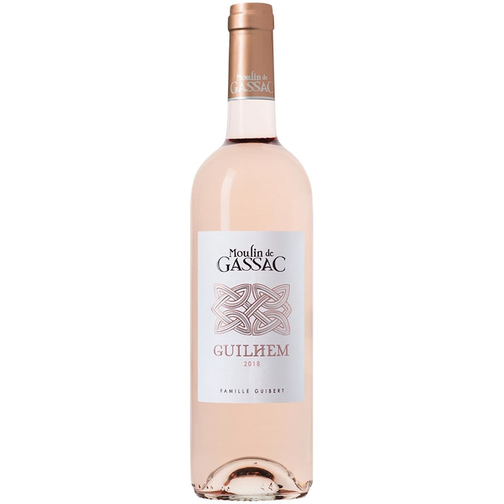 Вино Розе Moulin de Gassac Guilhem Rose, Купаж - Сира/Гренаш/Каринян, Франция, 750 мл.