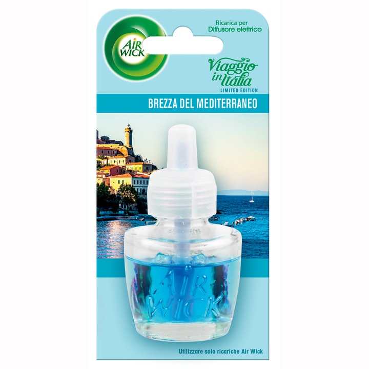 Rezerva odorizant electric camera Air Wick, Briza Mediteranei, 19 ml