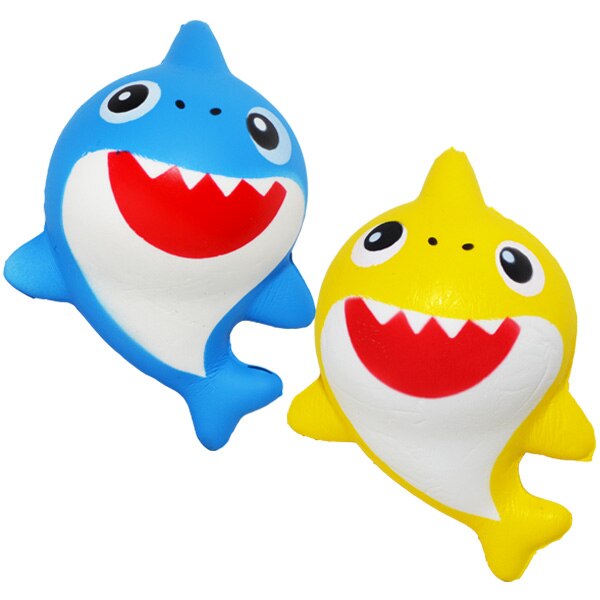 Figurina squishy, 13 cm, Rechin