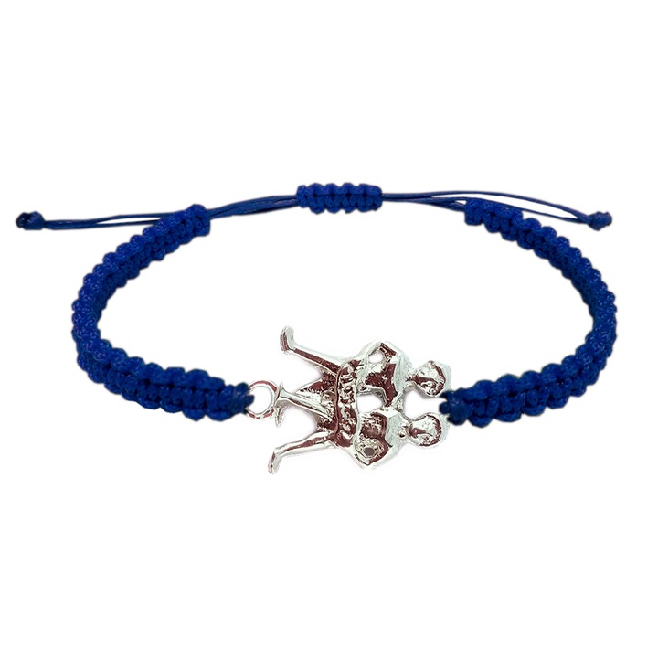 Kézzel fonott iker karkötő ezüst állítható 9242120 Dras