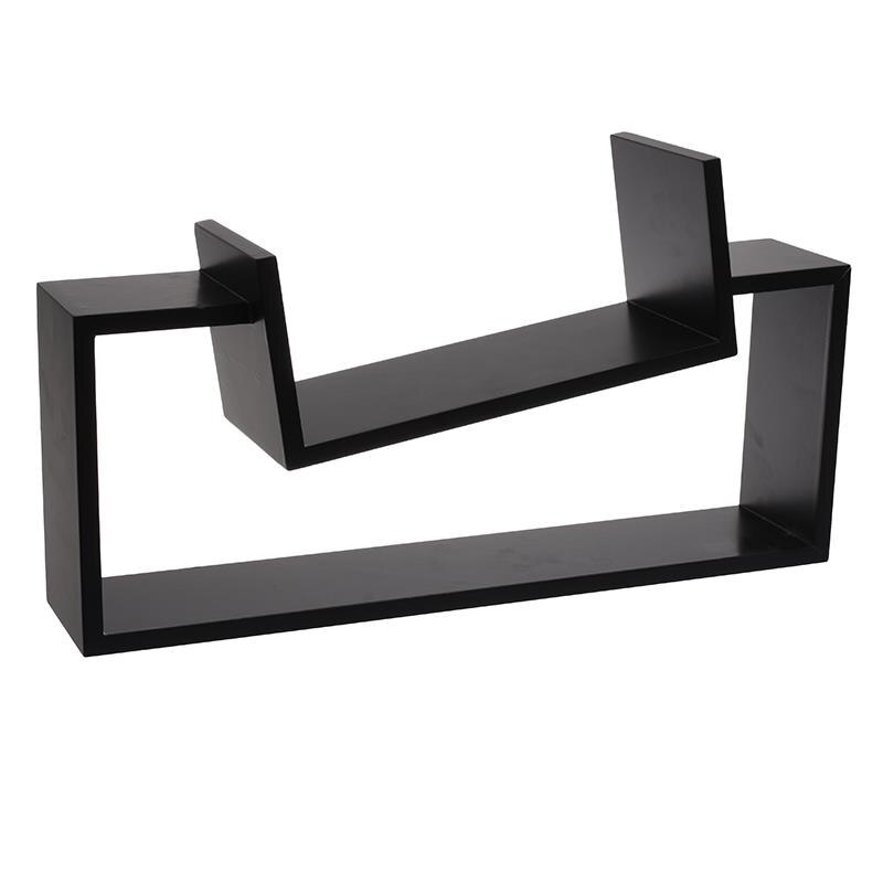 Polita lemn neagra 51x13x27cm
