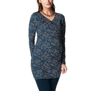 Bluza tip tunica Noppies gravide, albastru/alb, marimea XL Bluza tip tunica Noppies gravide, albastru/alb, marimea XL