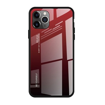 Husa de protectie Bibilel Gradient pentru Samsung Galaxy S20 Plus, protectie spate, bumper, capac de protectie, Black-Red, BBL1351 Husa de protectie Bibilel Gradient pentru Samsung Galaxy S20 Plus, protectie spate, bumper, capac de protectie, Black-Red, BBL1351